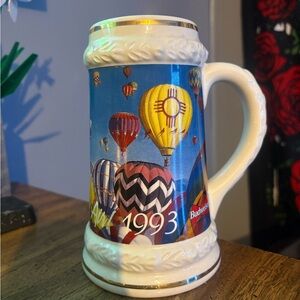 Budweiser Magic in the Air Stein with Black and White Accents